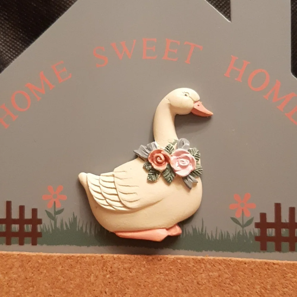 Gray Home Sweet Home Wall Decor with Duck Design